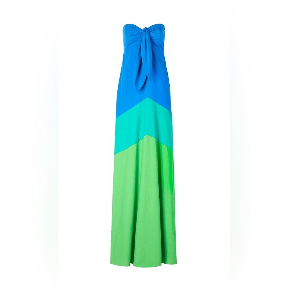 Simon Miller X Mango Long Blue/Green Dress
